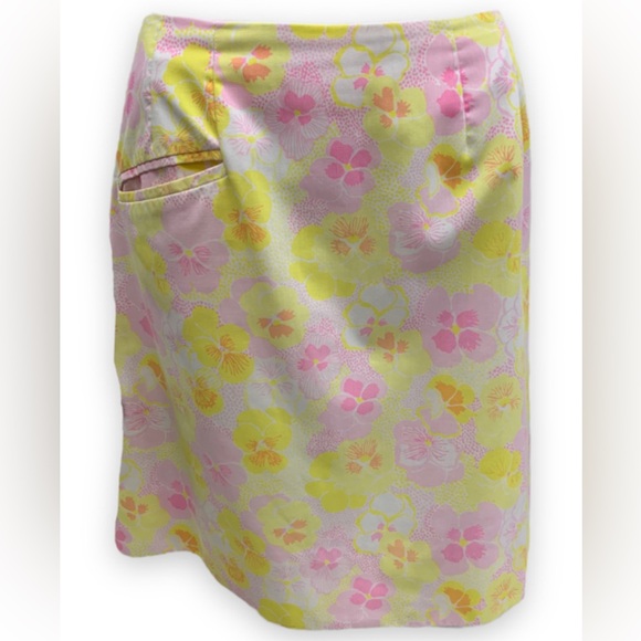 Lilly Pulitzer Size 8 Yellow Print Skirt - Picture 1 of 4